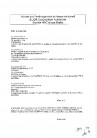 Accord temps de travail HRC et filiales – Signé 09/03/2012